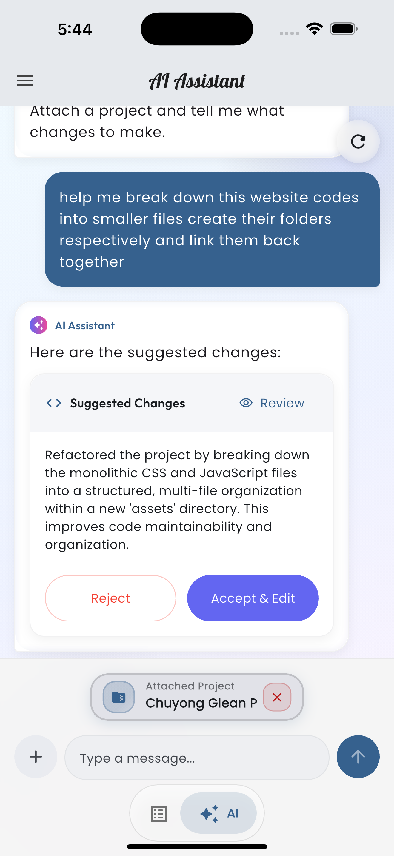 AI Attachment Options